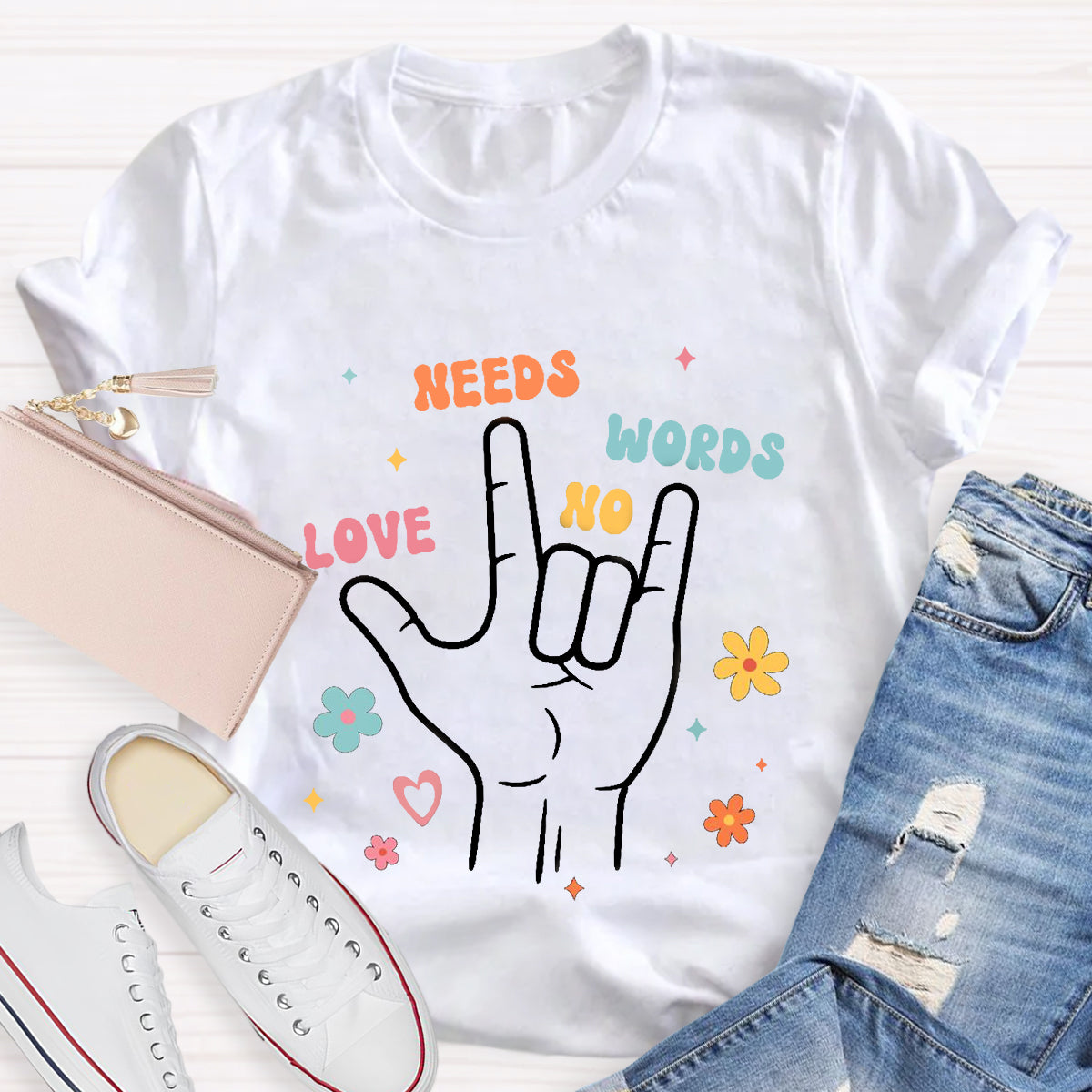 Love Need No Words Sign Language T-Shirt