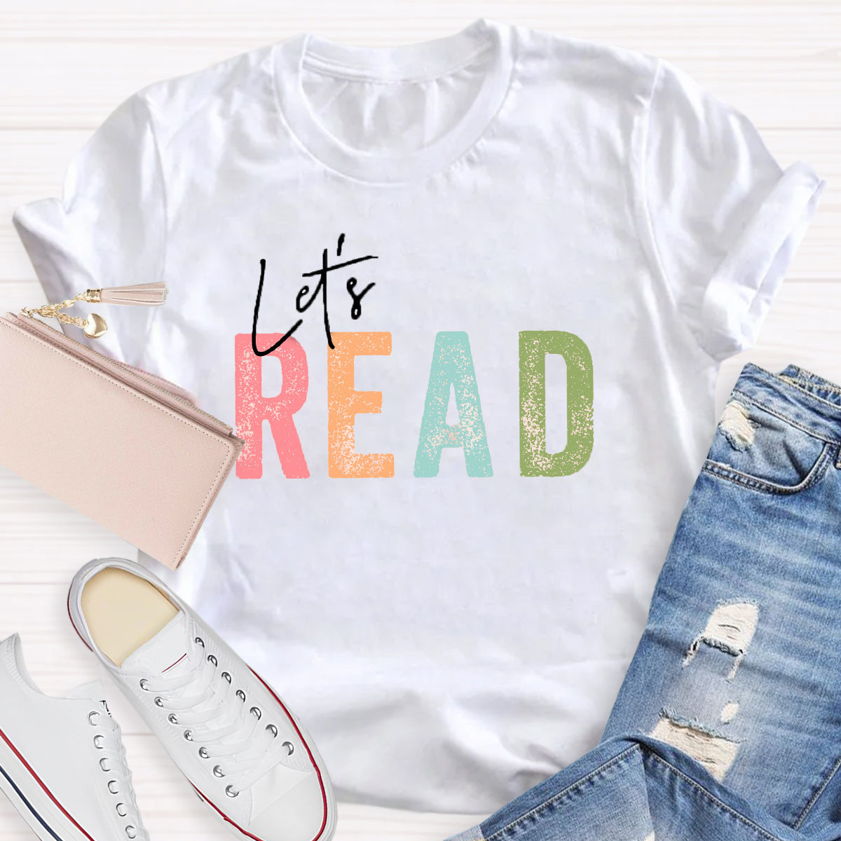 let's Read Teacher T-Shirt