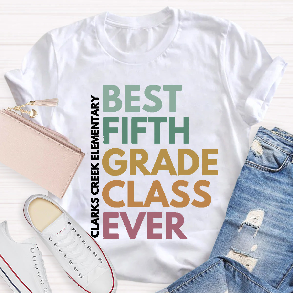Personalized Grade And School Name  Best ClassT-Shirt