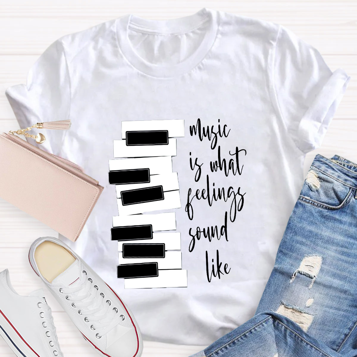 Music Is What Feelings Sound Like T-Shirt