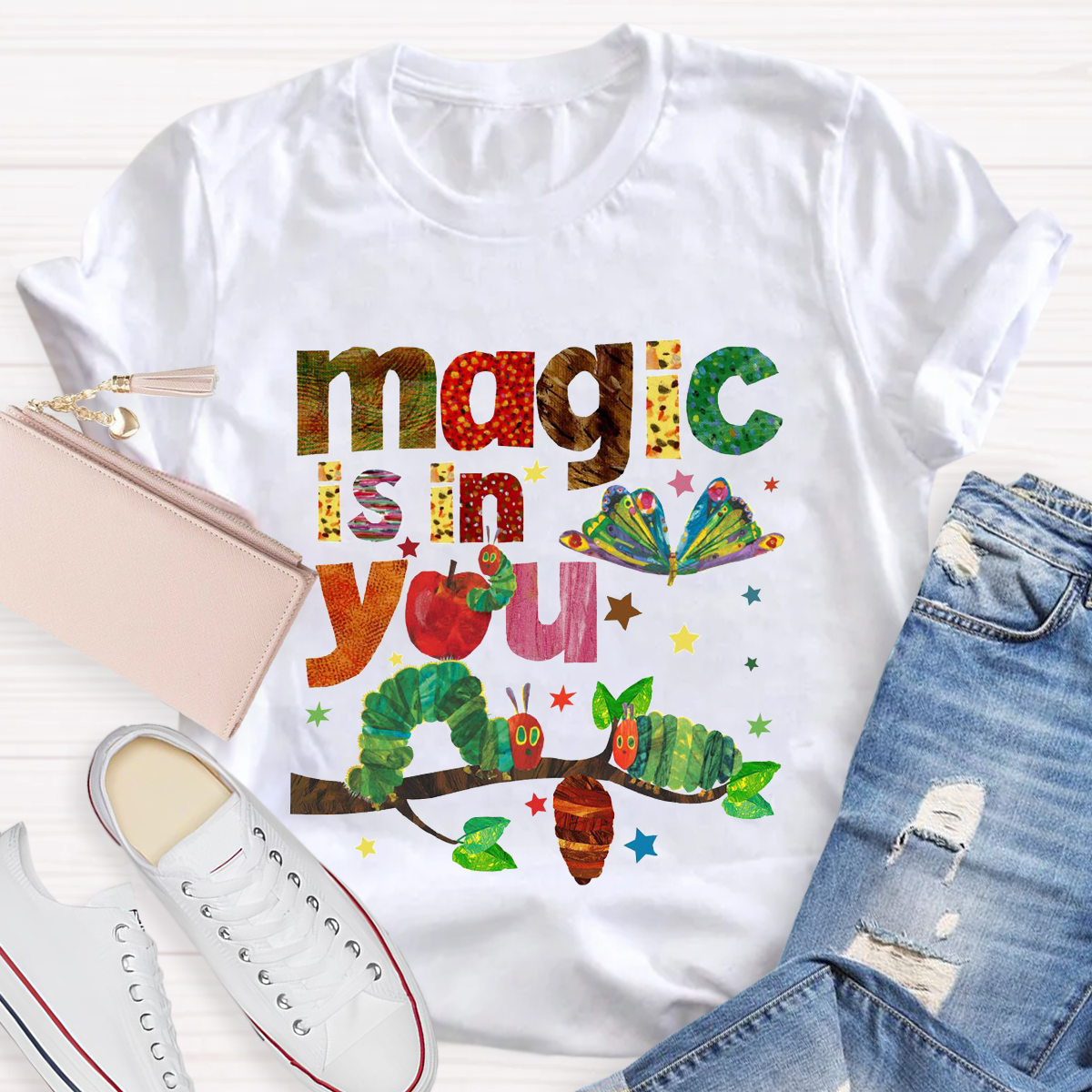 Magic Is In You The Very Hungry Caterpillar And Butterfly Teacher T-Shirt