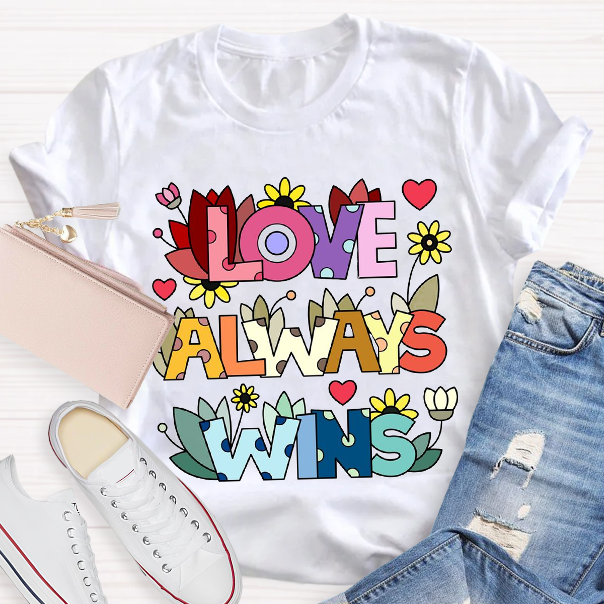 Love Always Wins Floral T-Shirt