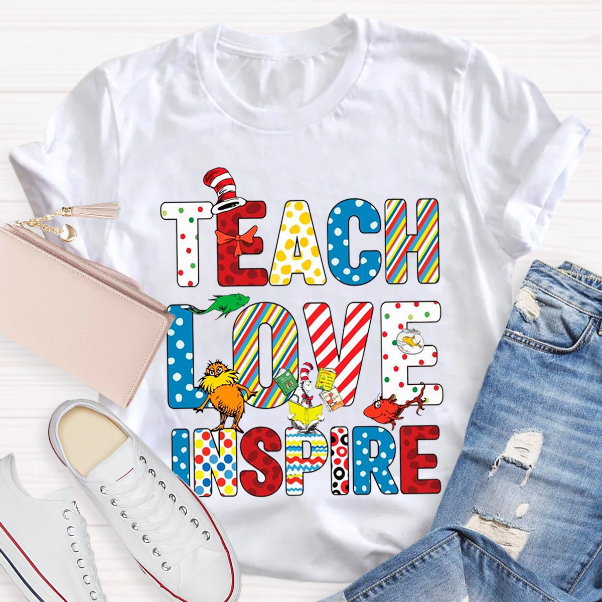 Teach Love Inspire Teacher T-Shirt