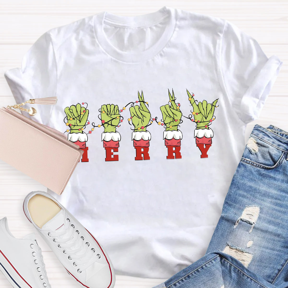 Merry Christmas Hand Sign T-Shirt