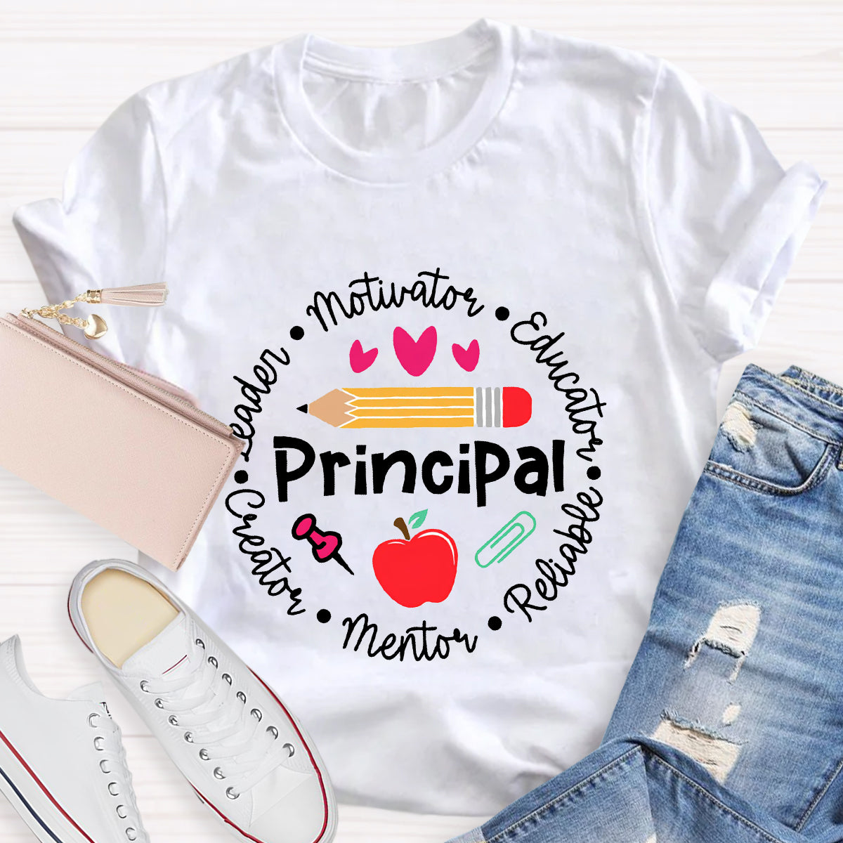 Principal Leader Motivator Educator Teacher T-Shirt