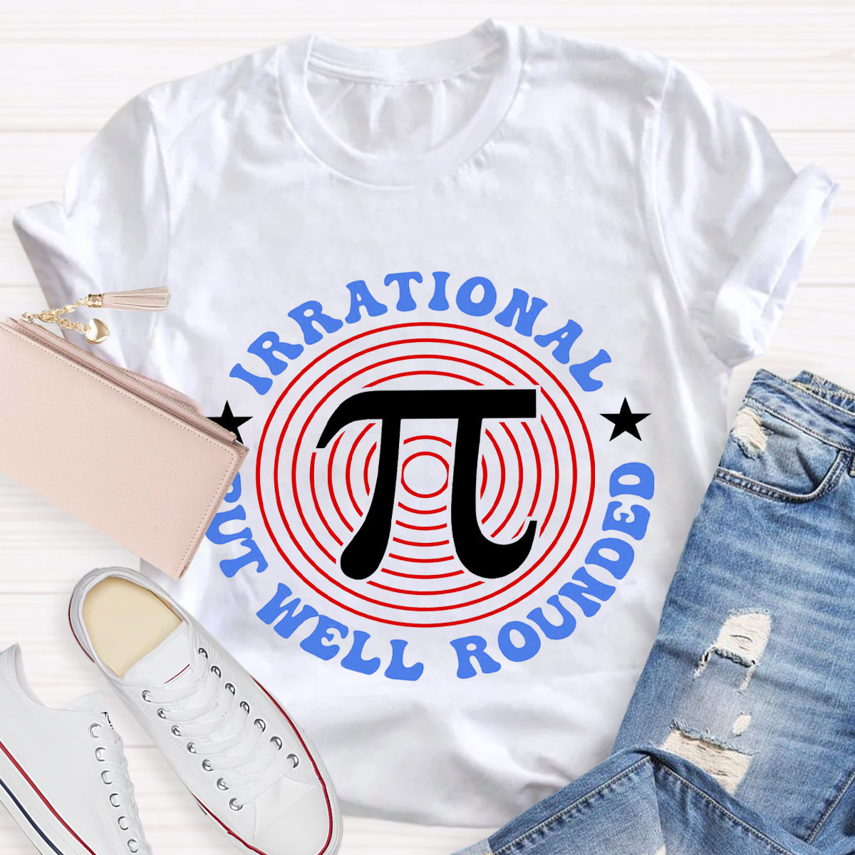 Irrational But Well Rounded Math Day T-Shirt