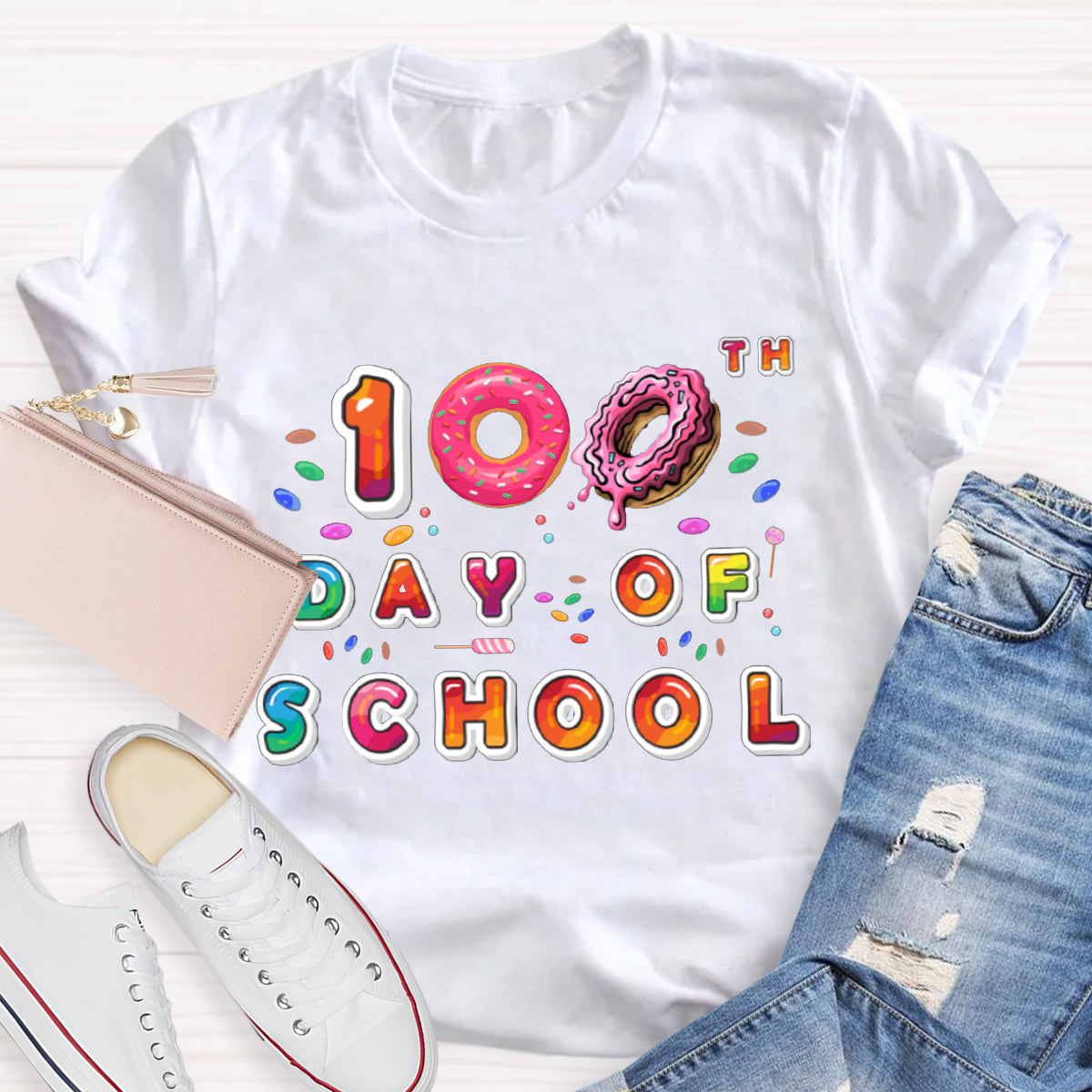 100th Day Of School Donut T-Shirt