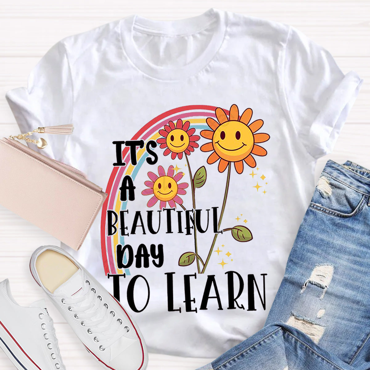 I's A Beautiful Day To Learn Teacher T-Shirt