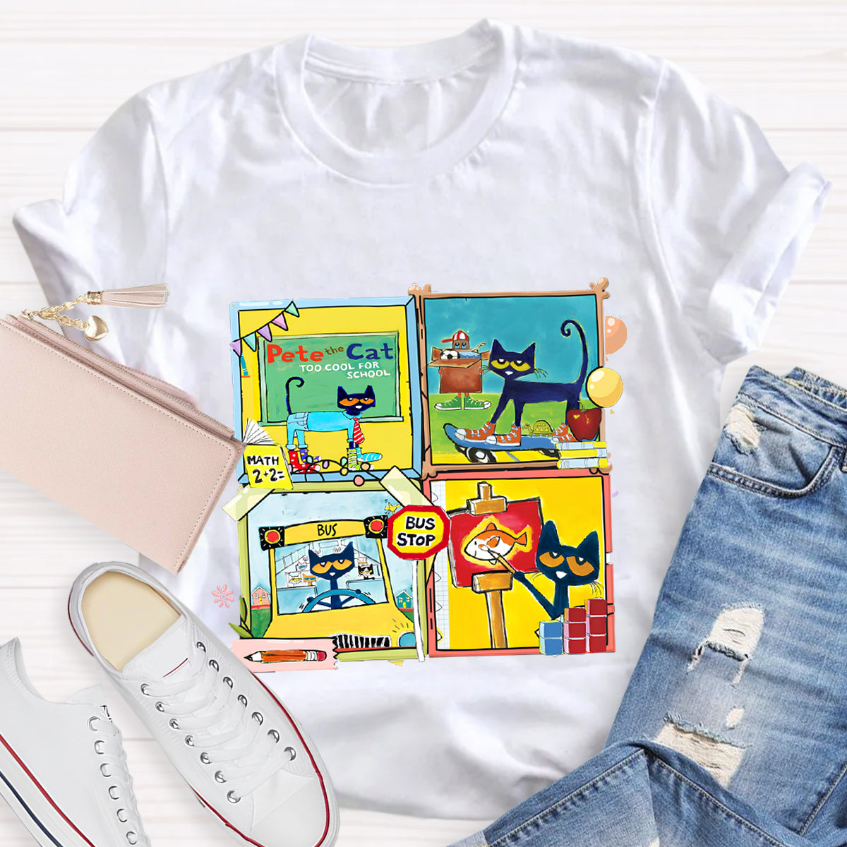 Pete The Cat School  Making Friends And Memories T-Shirt