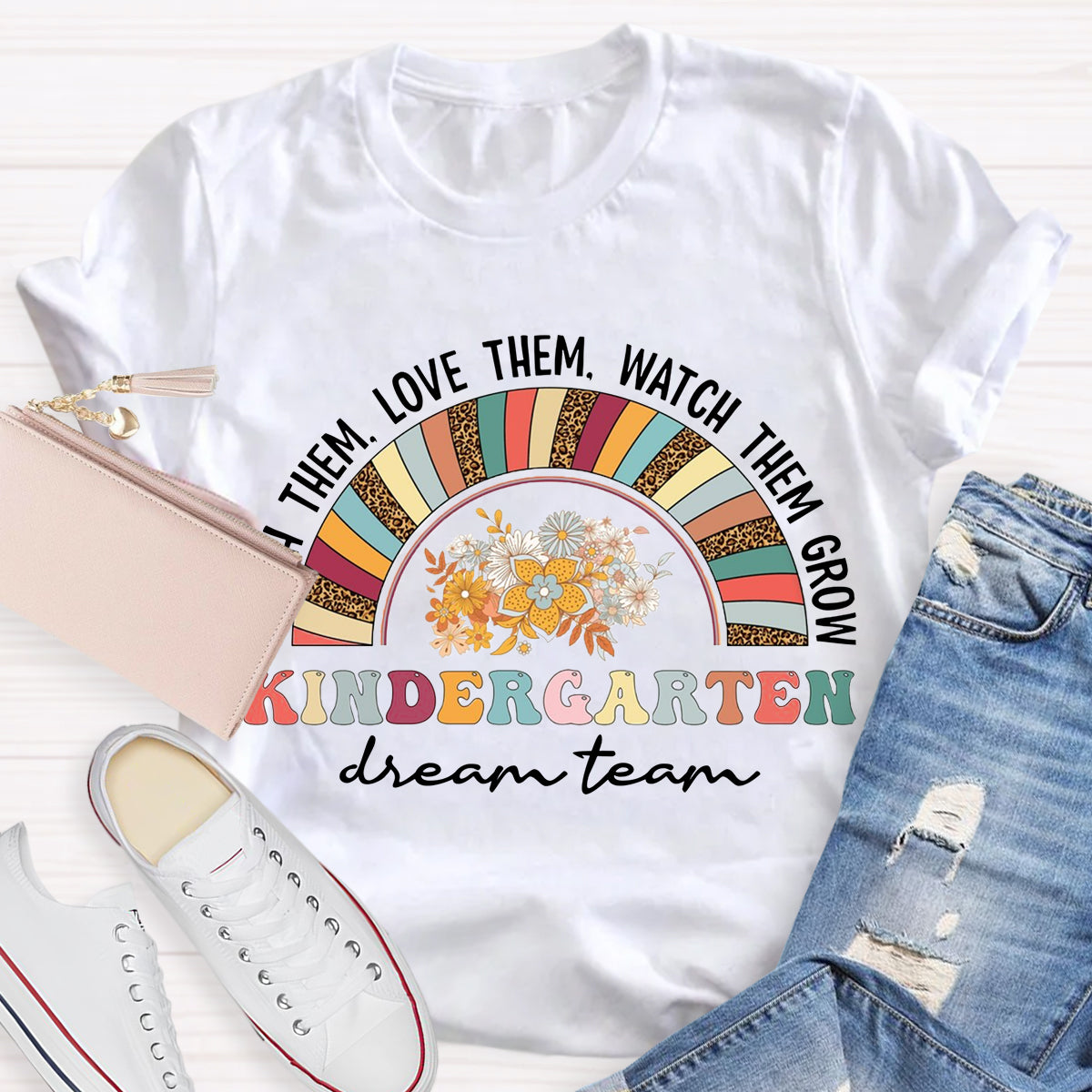 Personalized Grade Dream Team Teach Them Love Them T-Shirt