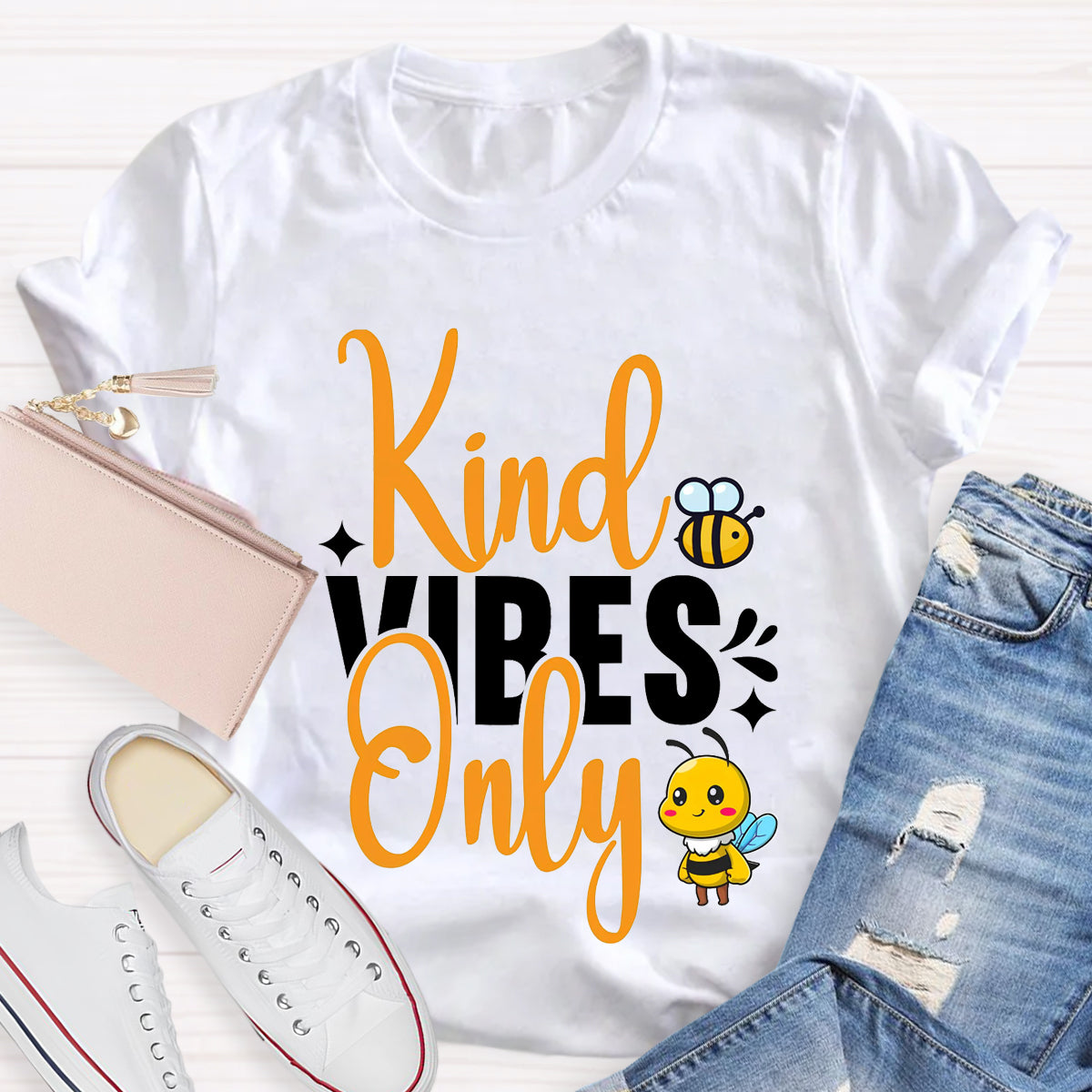 Kind Vibes Only Teacher T-Shirt