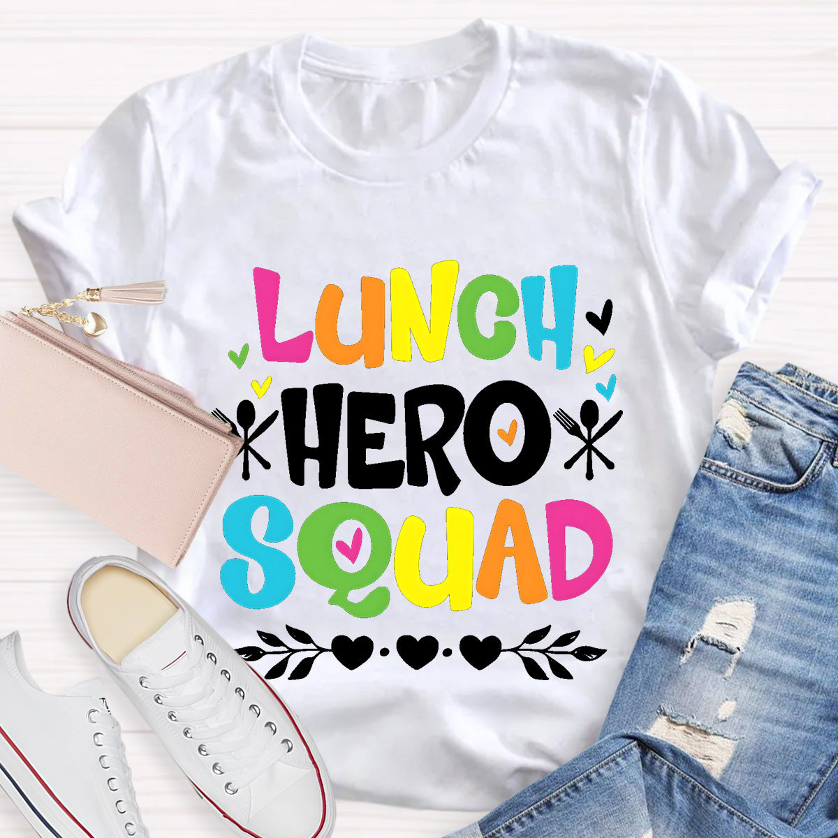 Lunch Hero Squad Teacher T-Shirt