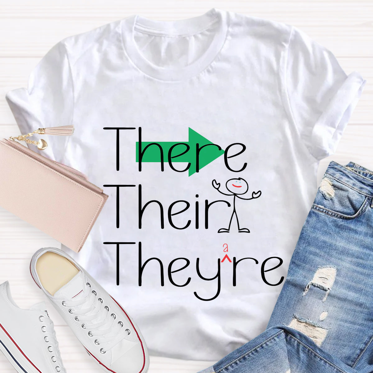 Their There They're Grammar T-Shirt