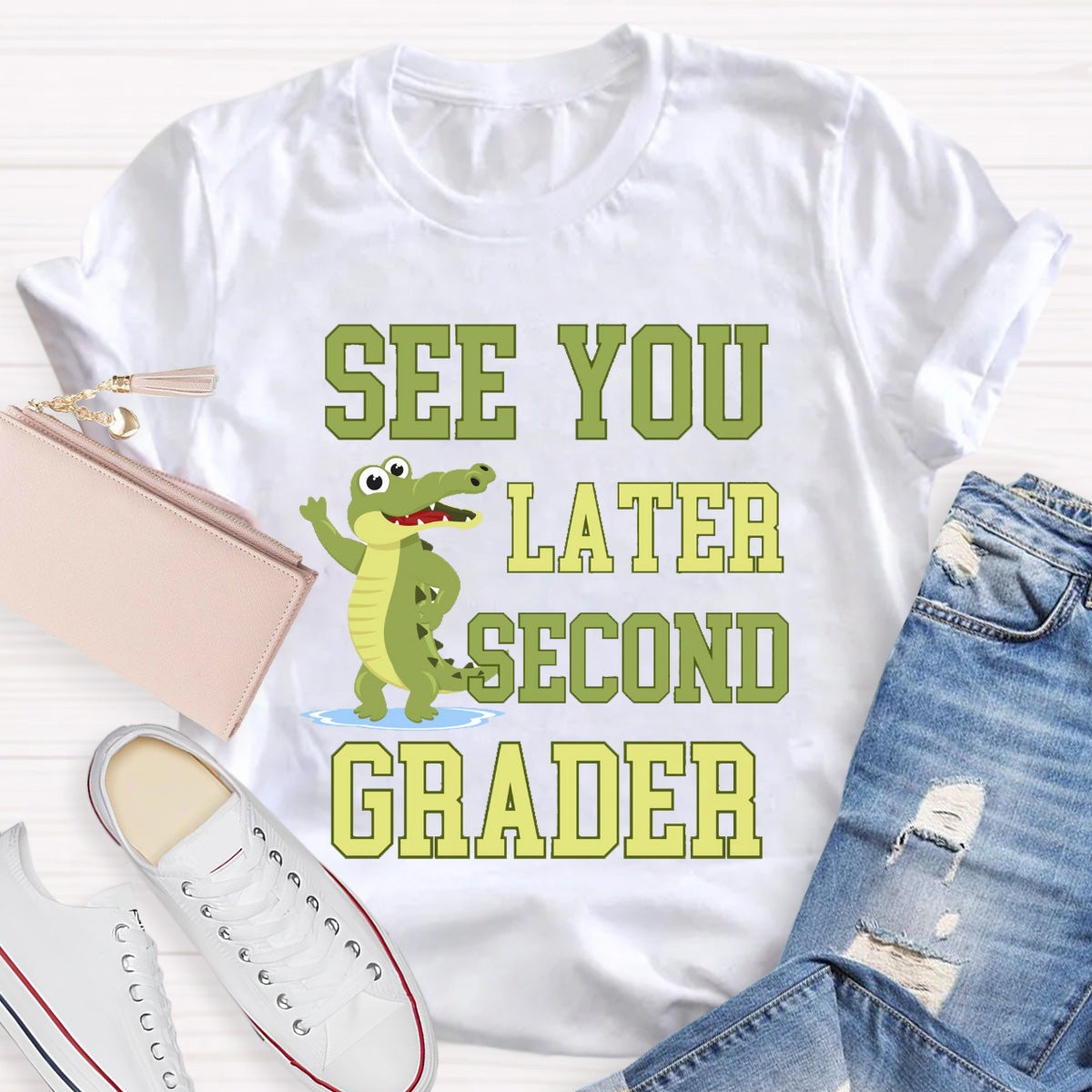 Personalized Grade See You Later Second Grader Teacher T-Shirt