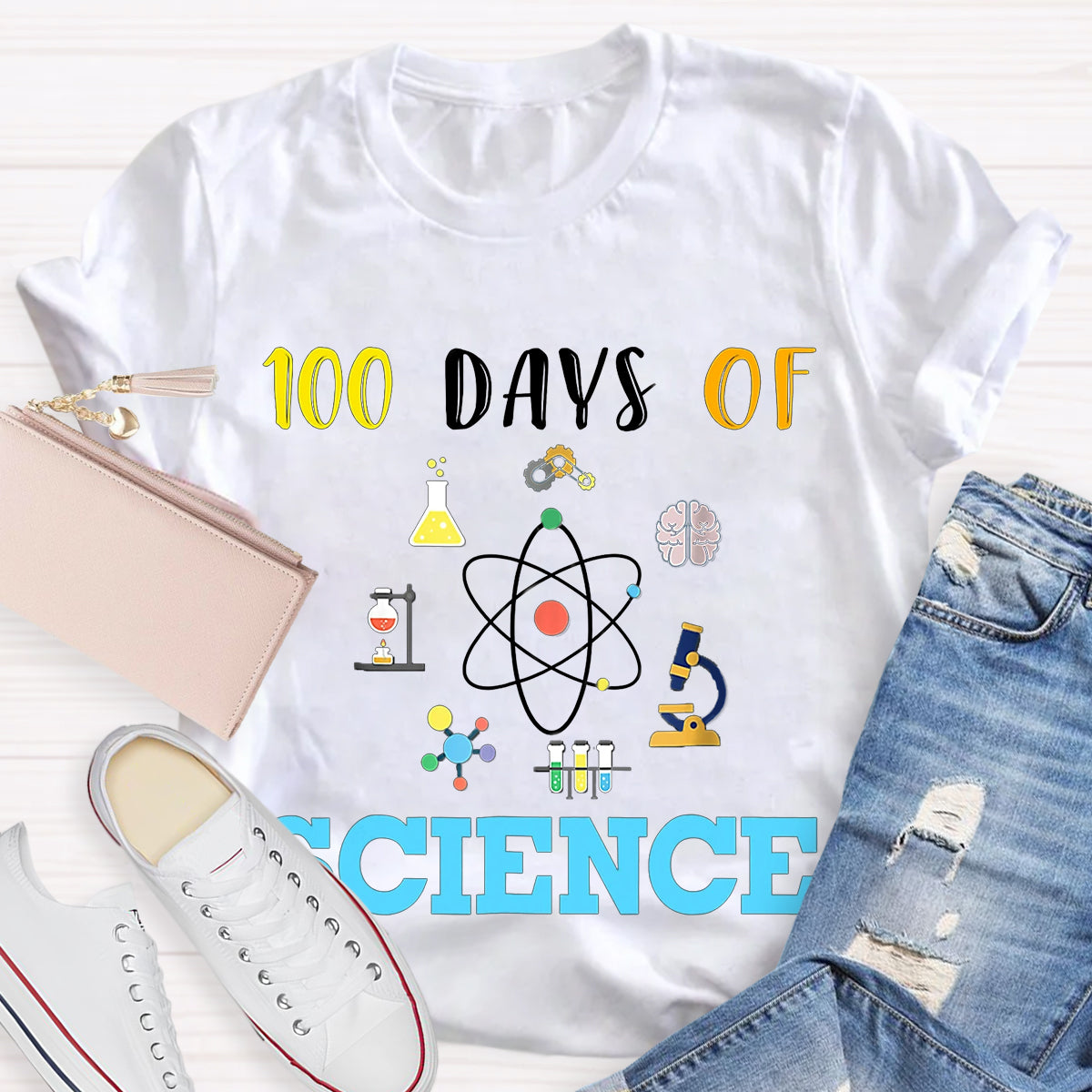 100 Days Of Science Teacher T-Shirt