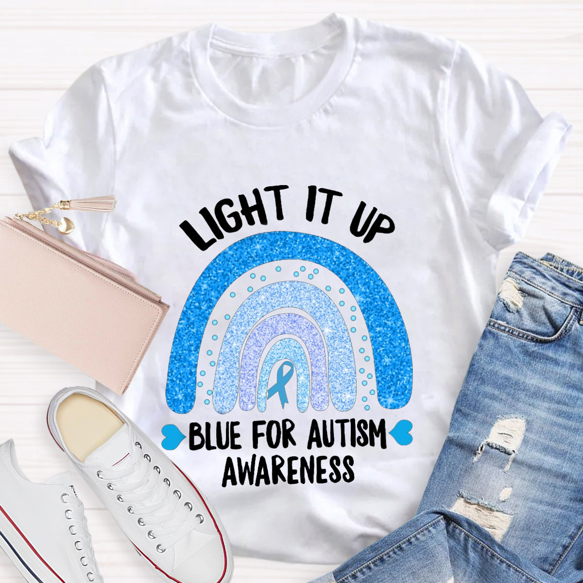 Light It Up Blue For Autism T-Shirt