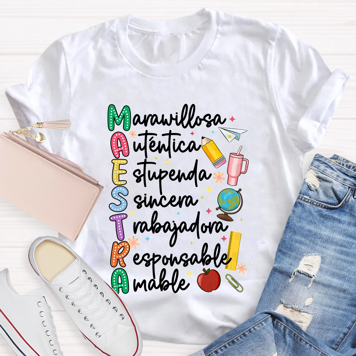 Maestra Dual Language Teacher T-Shirt