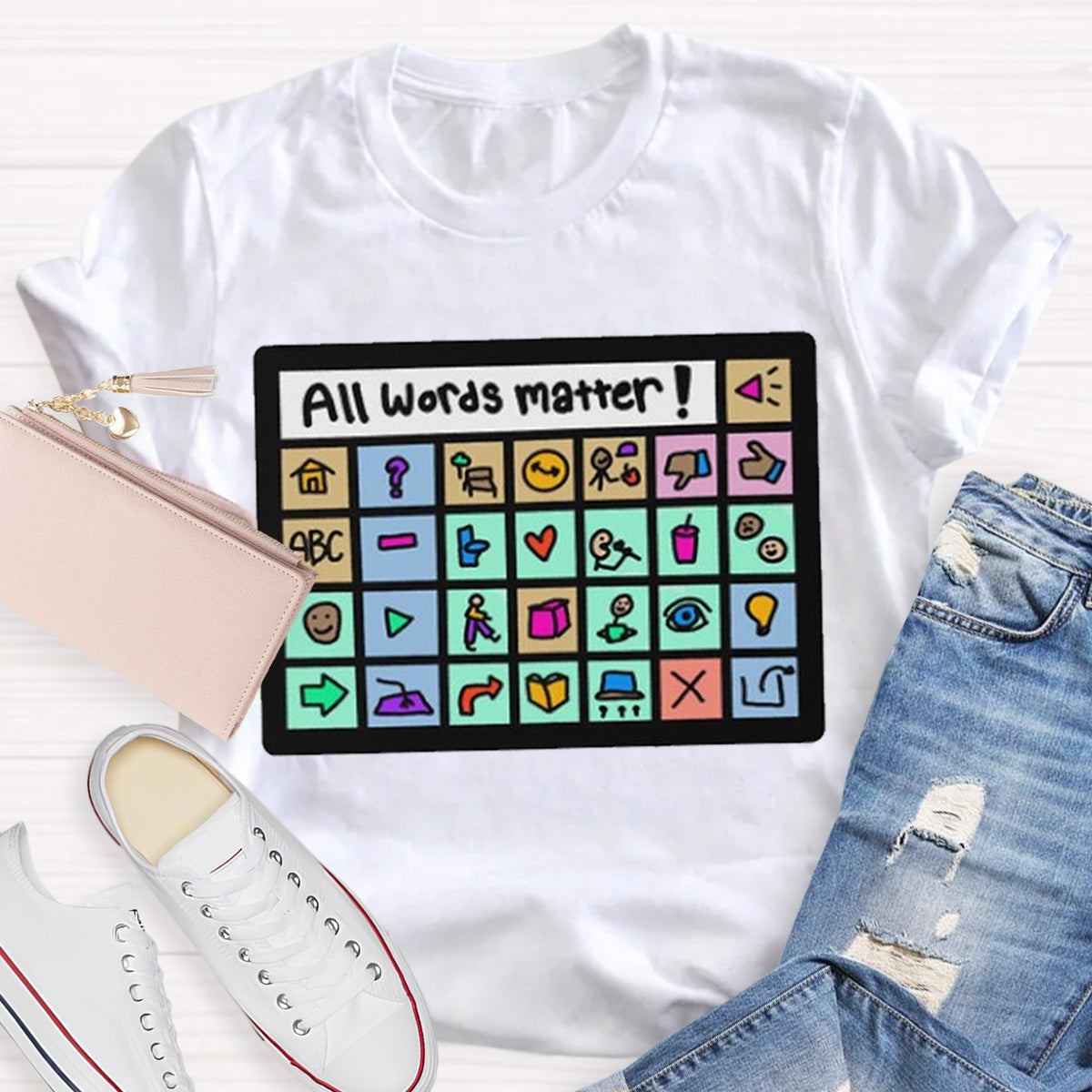 All Words Matter Teacher T-Shirt