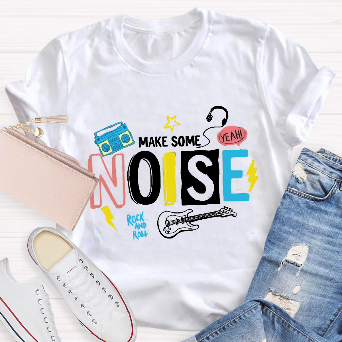 Make Some Noise Music Teacher T-Shirt