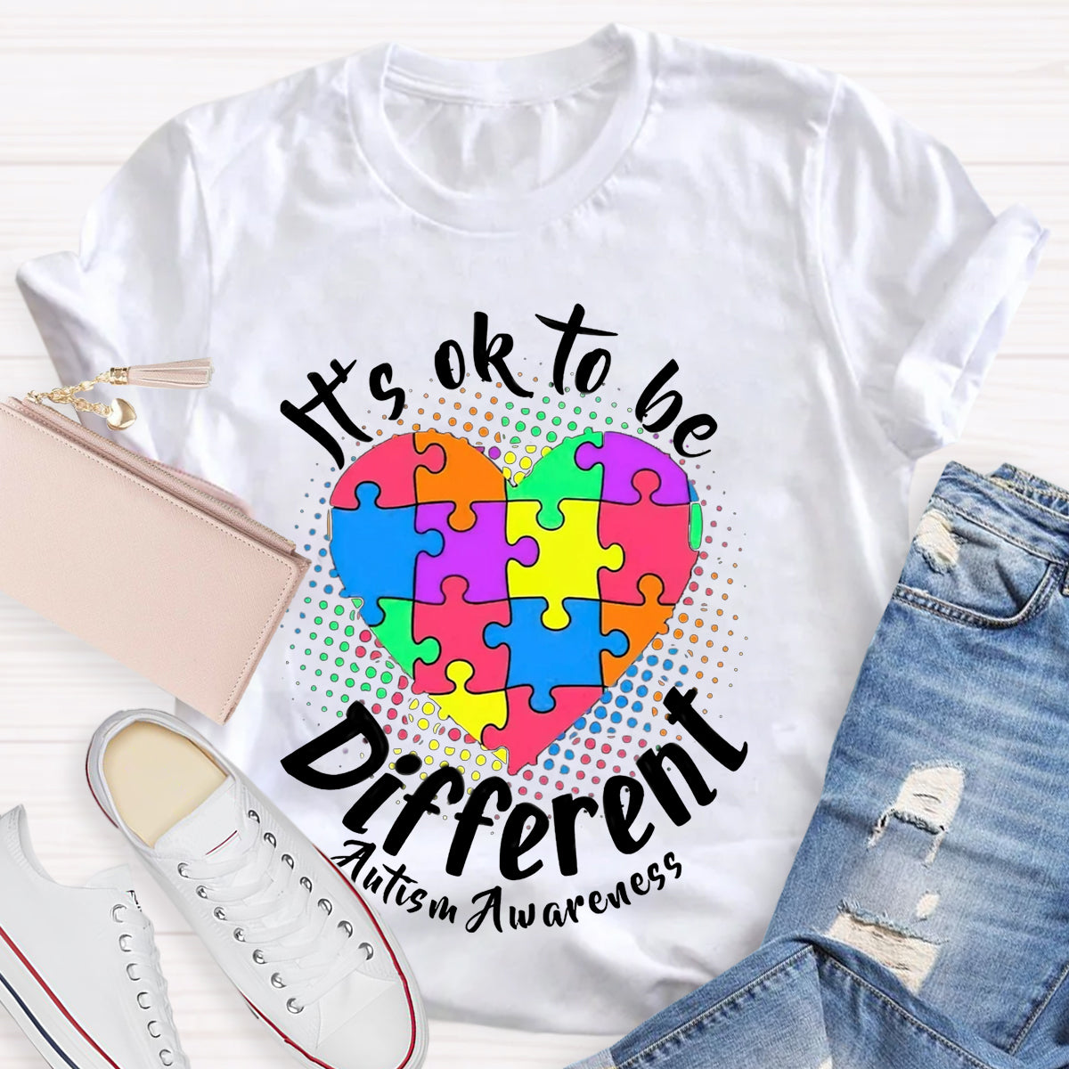 Autism It'S Ok To Be Different T-Shirt