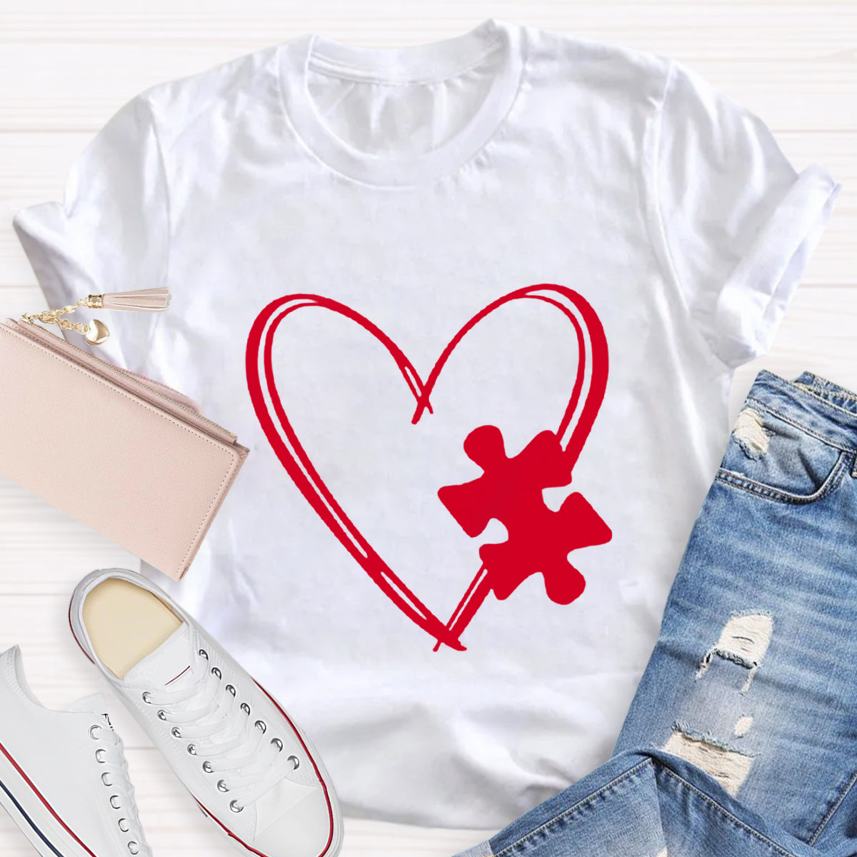 Puzzle Heart T-Shirt