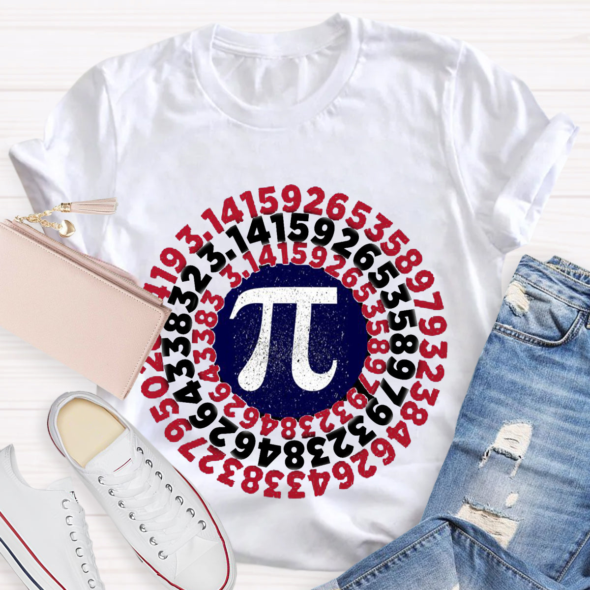 Pi Day Captain Shield T-Shirt