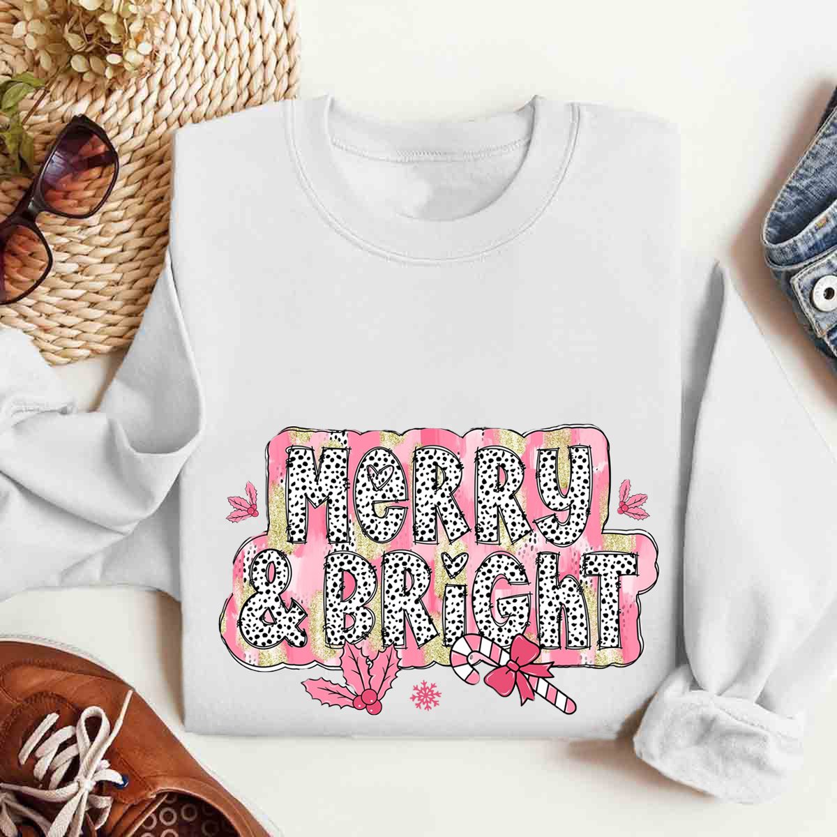 Merry & Bright Christmas Sweatshirt