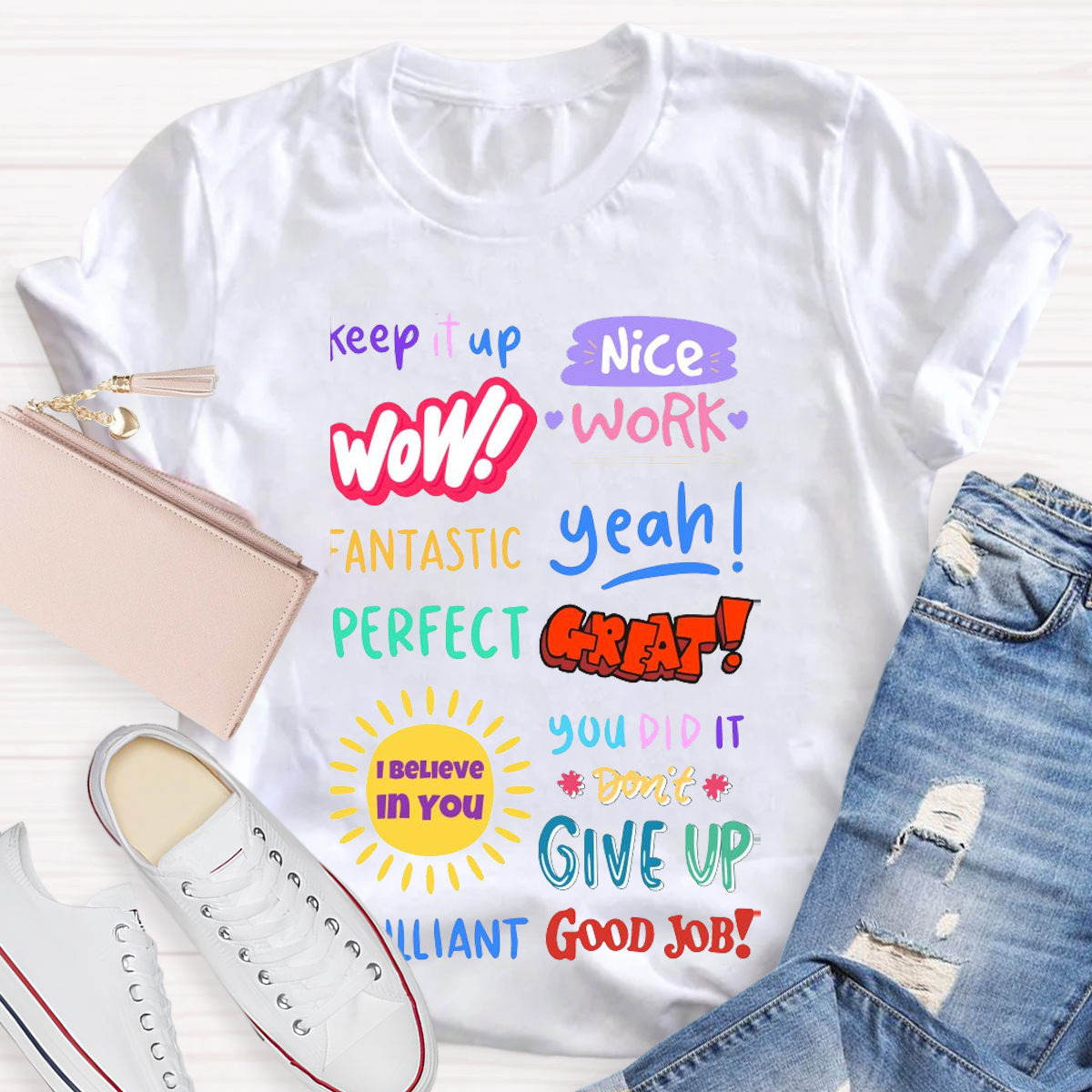 Inspirational Teacher Design Empowering Educators With Style T-shirt