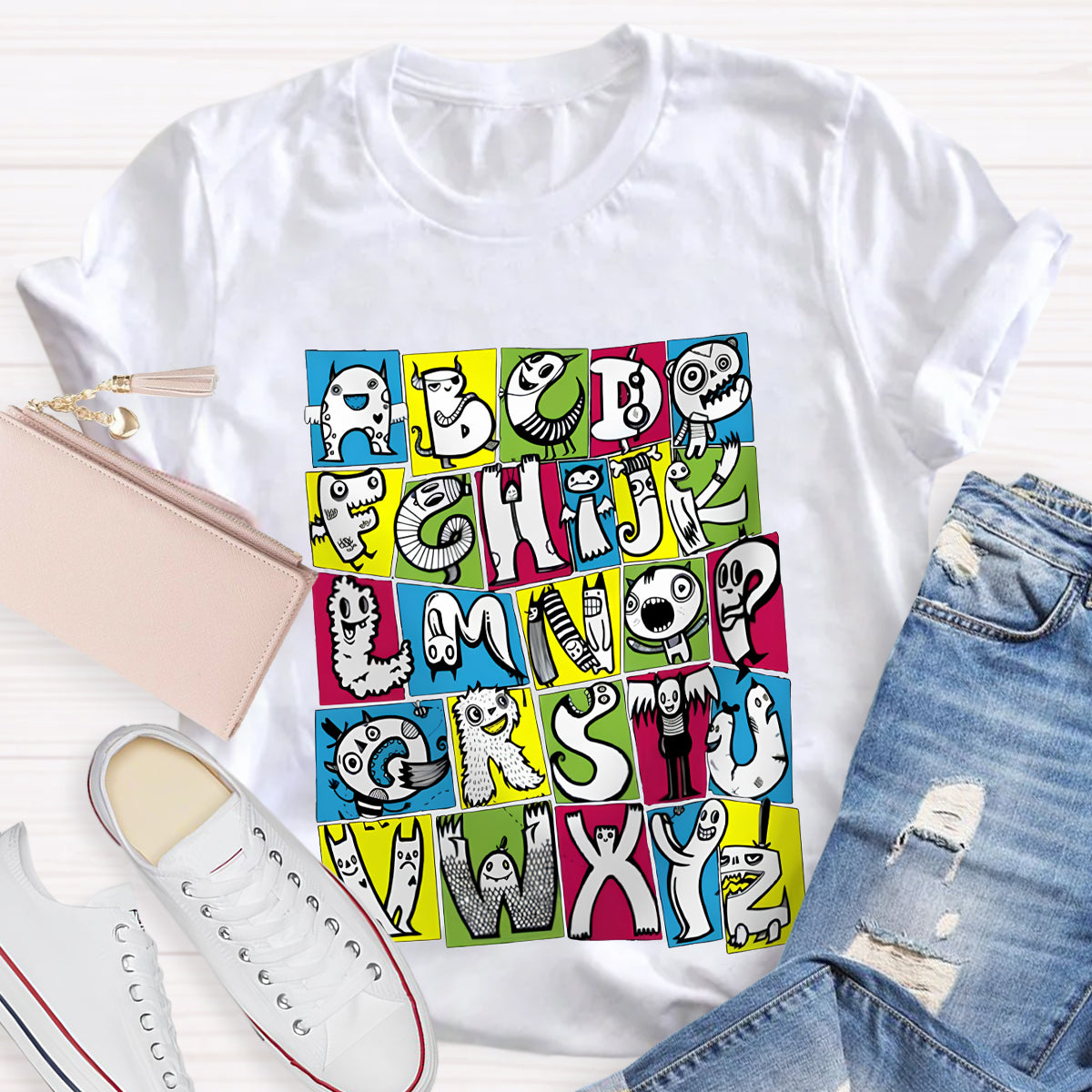 Funny Alphabet Teacher Shirt