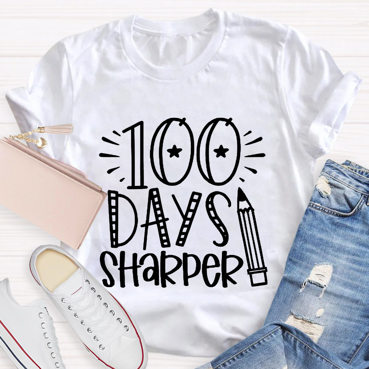 100 Days Sharper Teacher T-Shirt