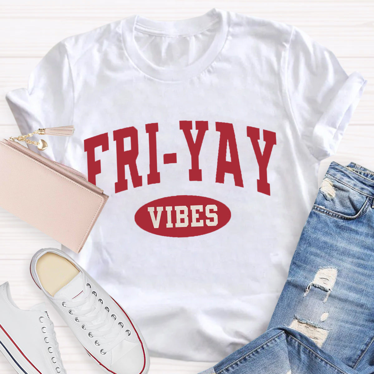 Fri-Yay Vibes Happy Friday T-Shirt