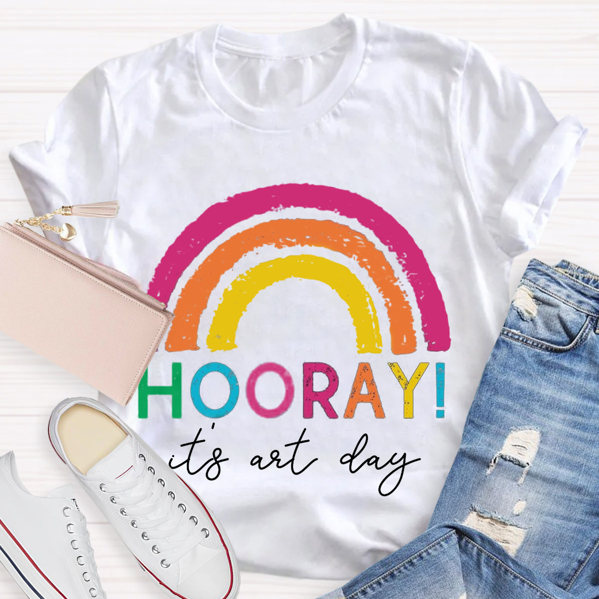 Hooray It's Art Day Teacher T-Shirt