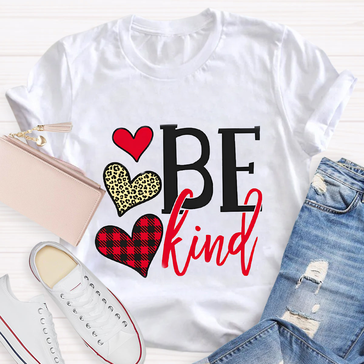 Red Heart Be Kind T-Shirt