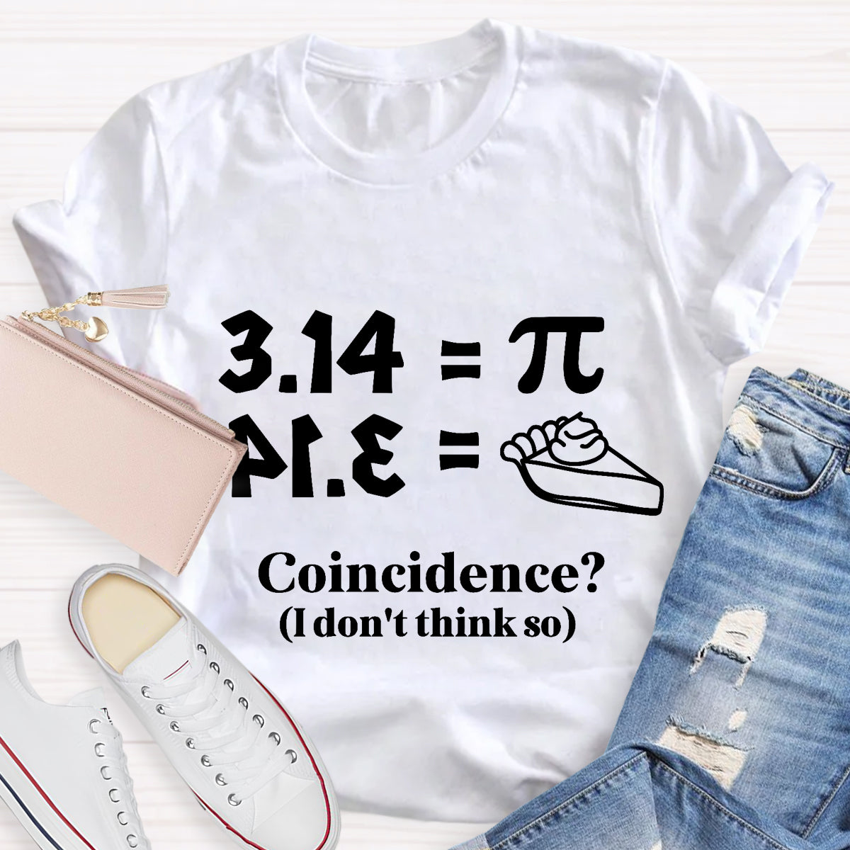 Pi Equals Pie Funny Math Teacher T-Shirt