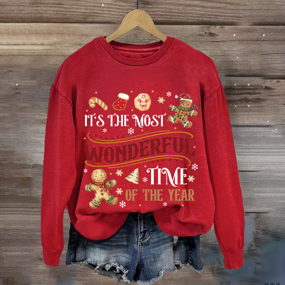 It's The Most Wonderful Time Of The Year  Gingerbread Sweatshirt