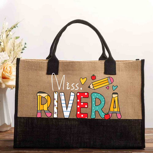 Personalized Teacher Tote Bags | Custom Designs | TeacherABC