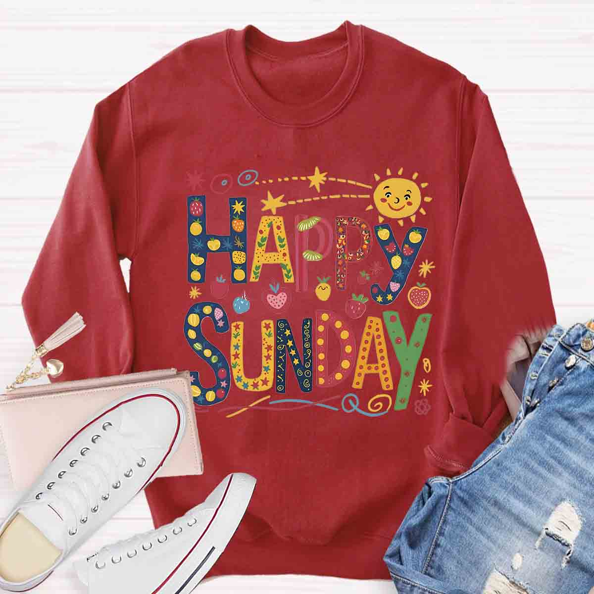 Happy Sunday Sweatshirt