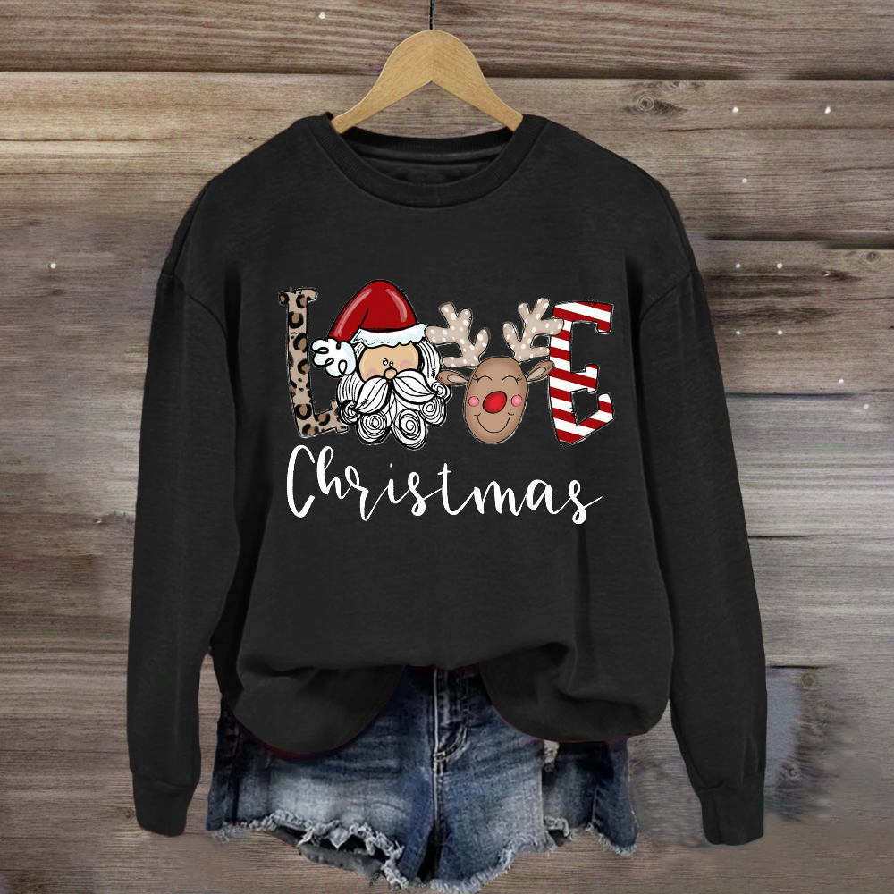 Christmas Santa Claus LoveSweatshirt