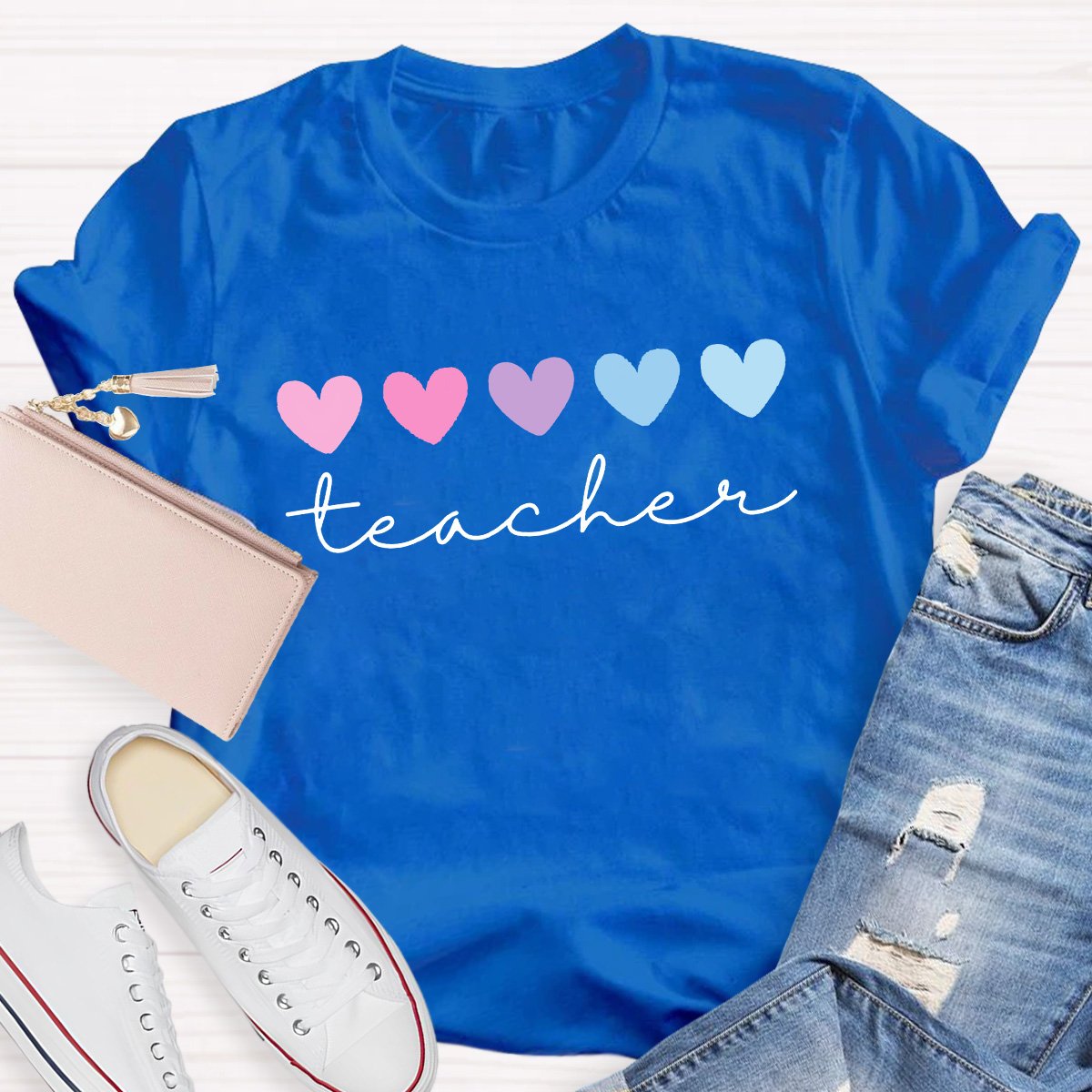 Teacher Hearts Teacher Shirt