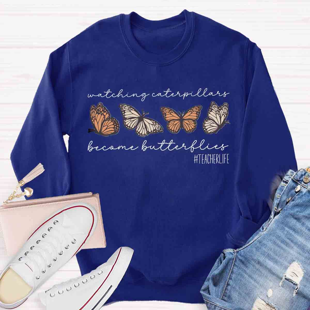 Watching Caterpillars Become Butterflies Sweatshirt