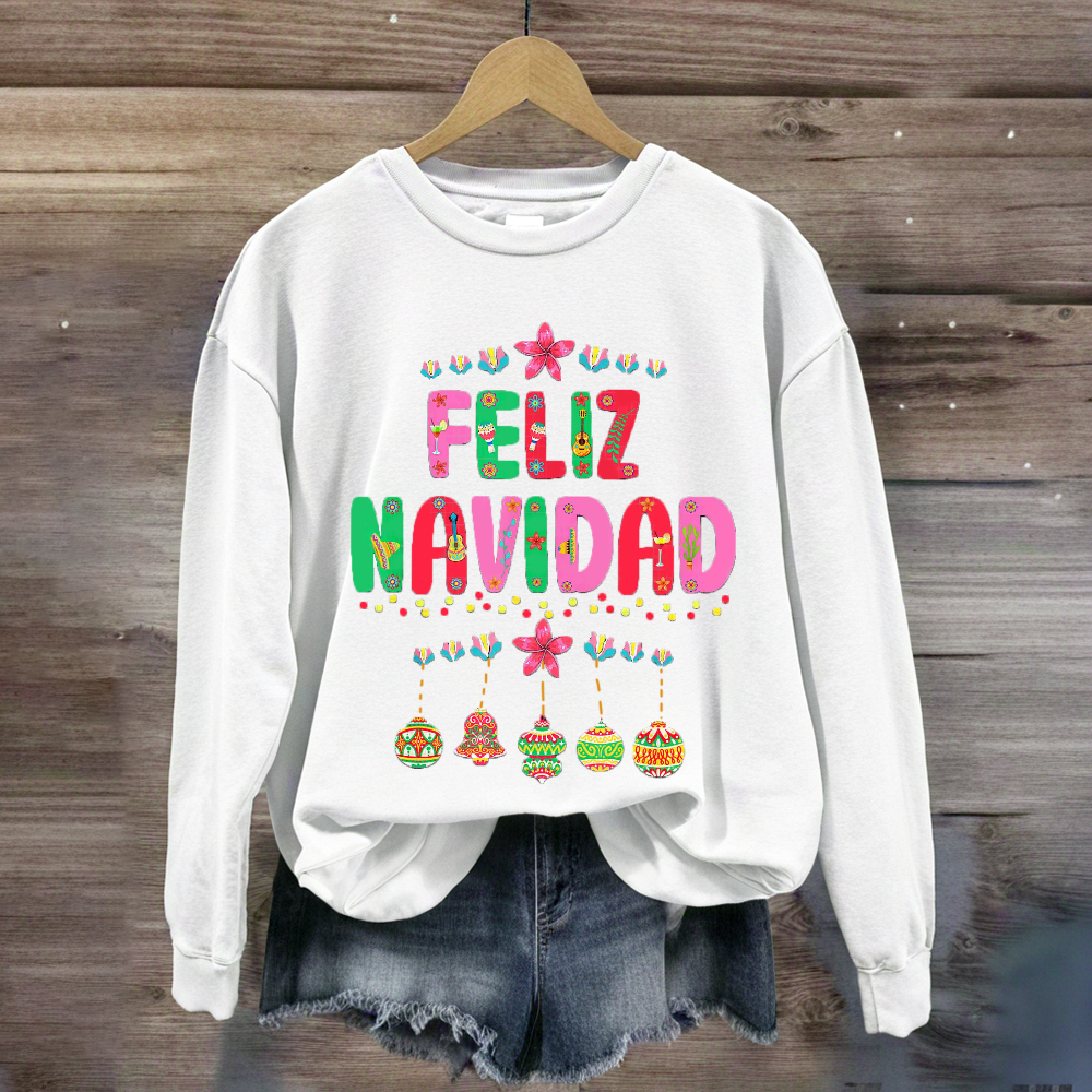 Feliz Navidad Spanish Teacher Merry Christmas Sweatshirt