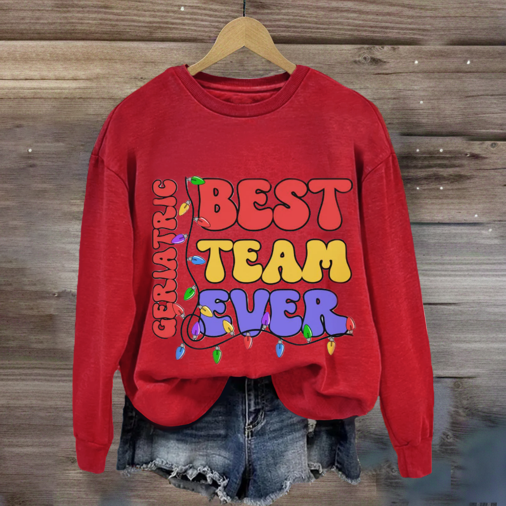 Personalized Team Name Christmas Sweatshirt