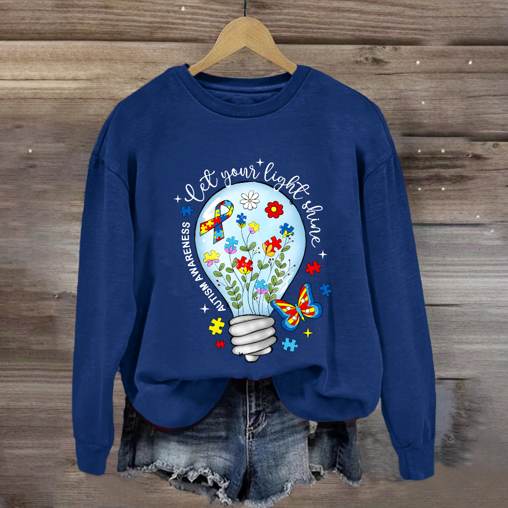 Let Your Light Shine Butterfly Sweatshirt