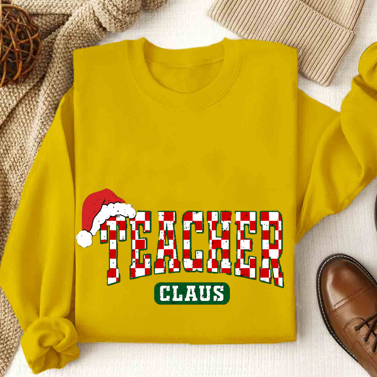 Teacher Claus Christmas Sweatshirt