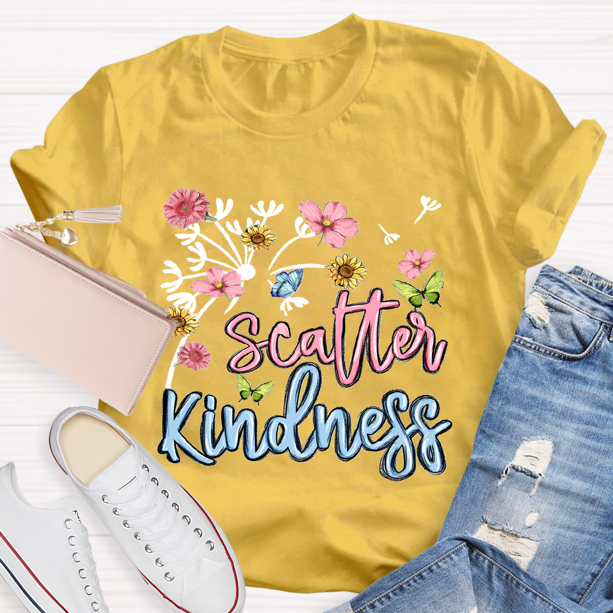 Scatter Kindness Floral T-Shirt