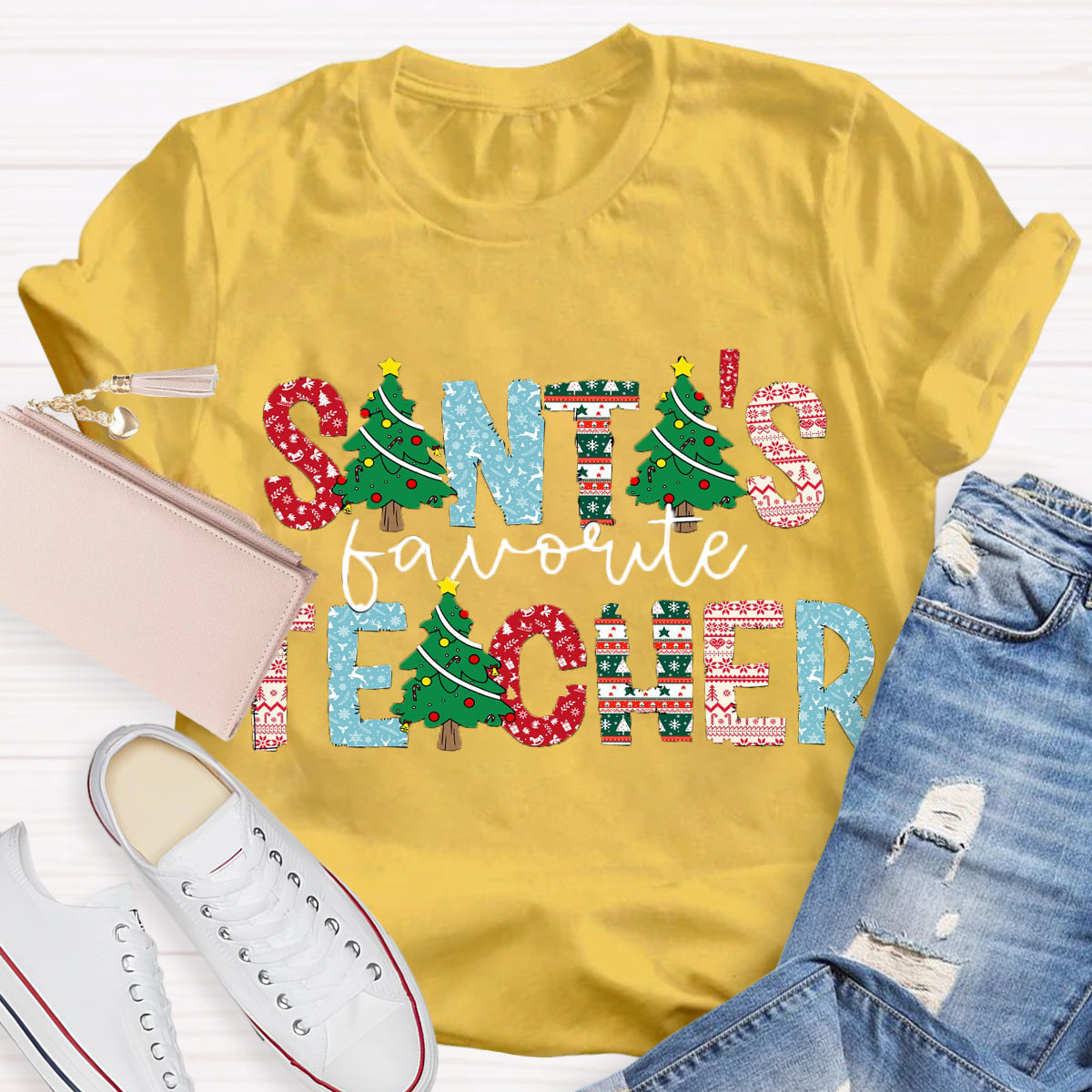 Santa's Favorite Teacher T-Shirt