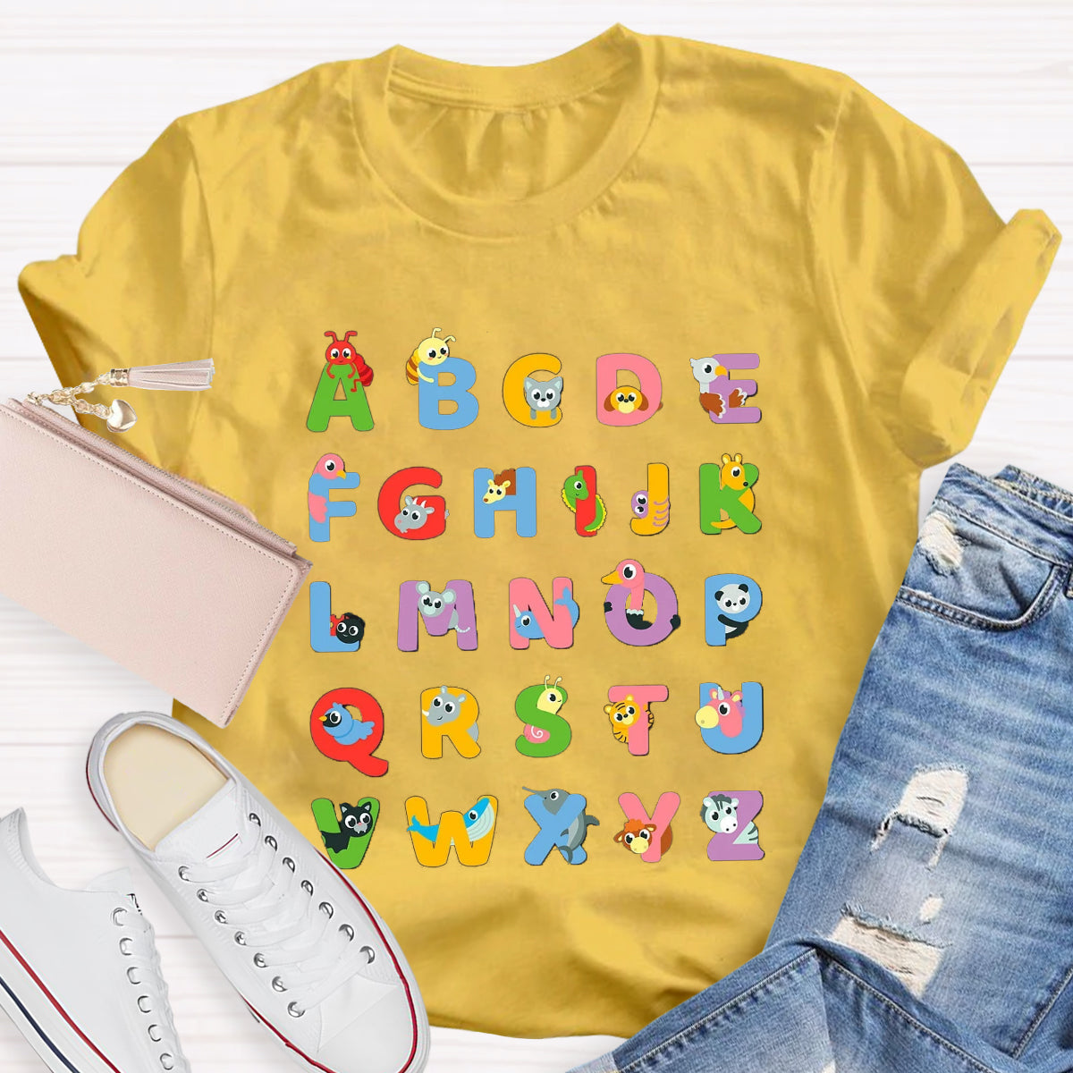 Animal Alphabet Lover Learning T-Shirt