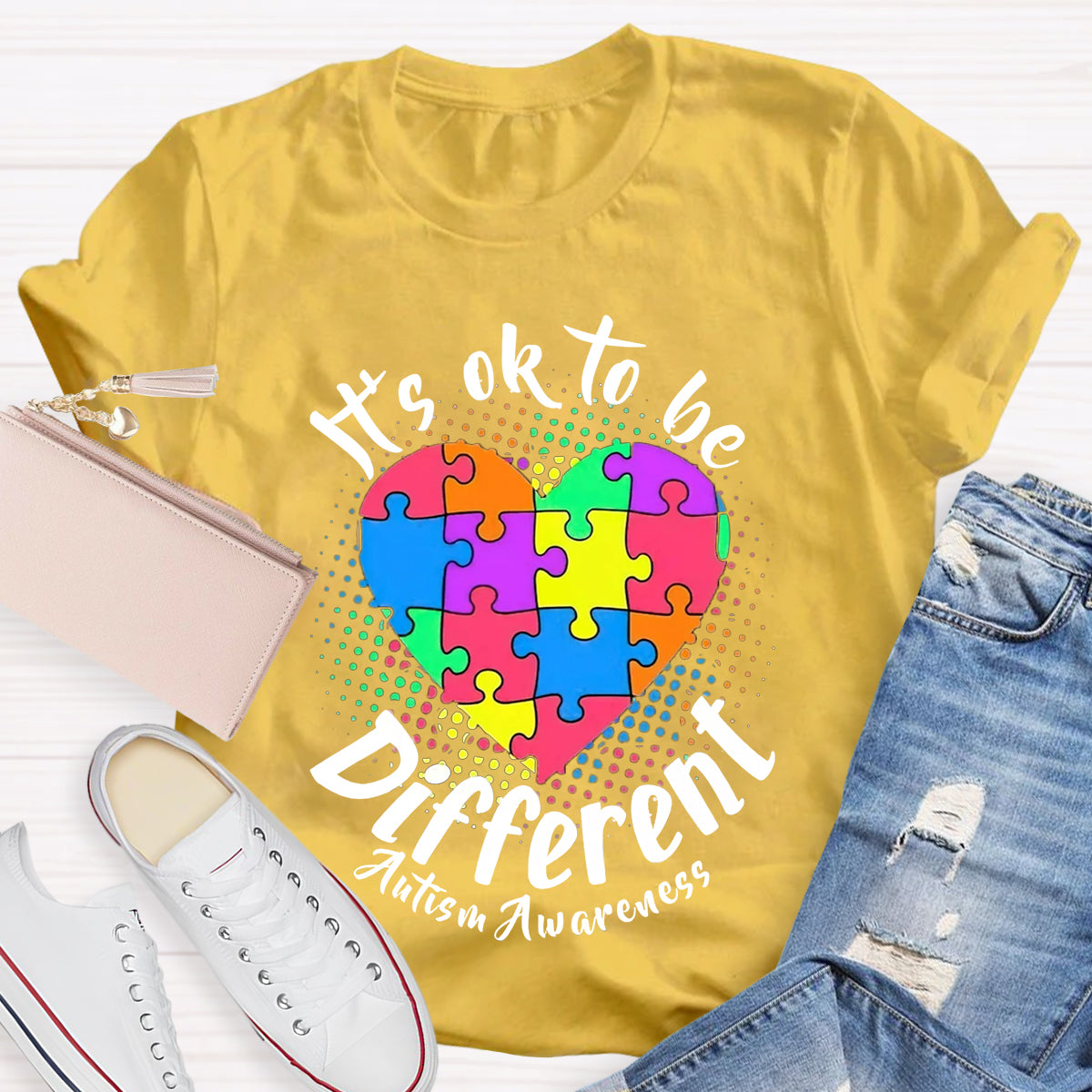 Autism It'S Ok To Be Different T-Shirt