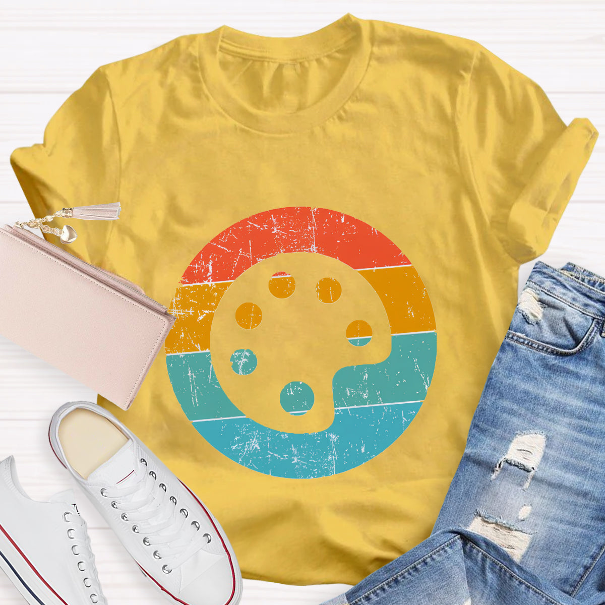 Paint Palette Art Teacher T-Shirt