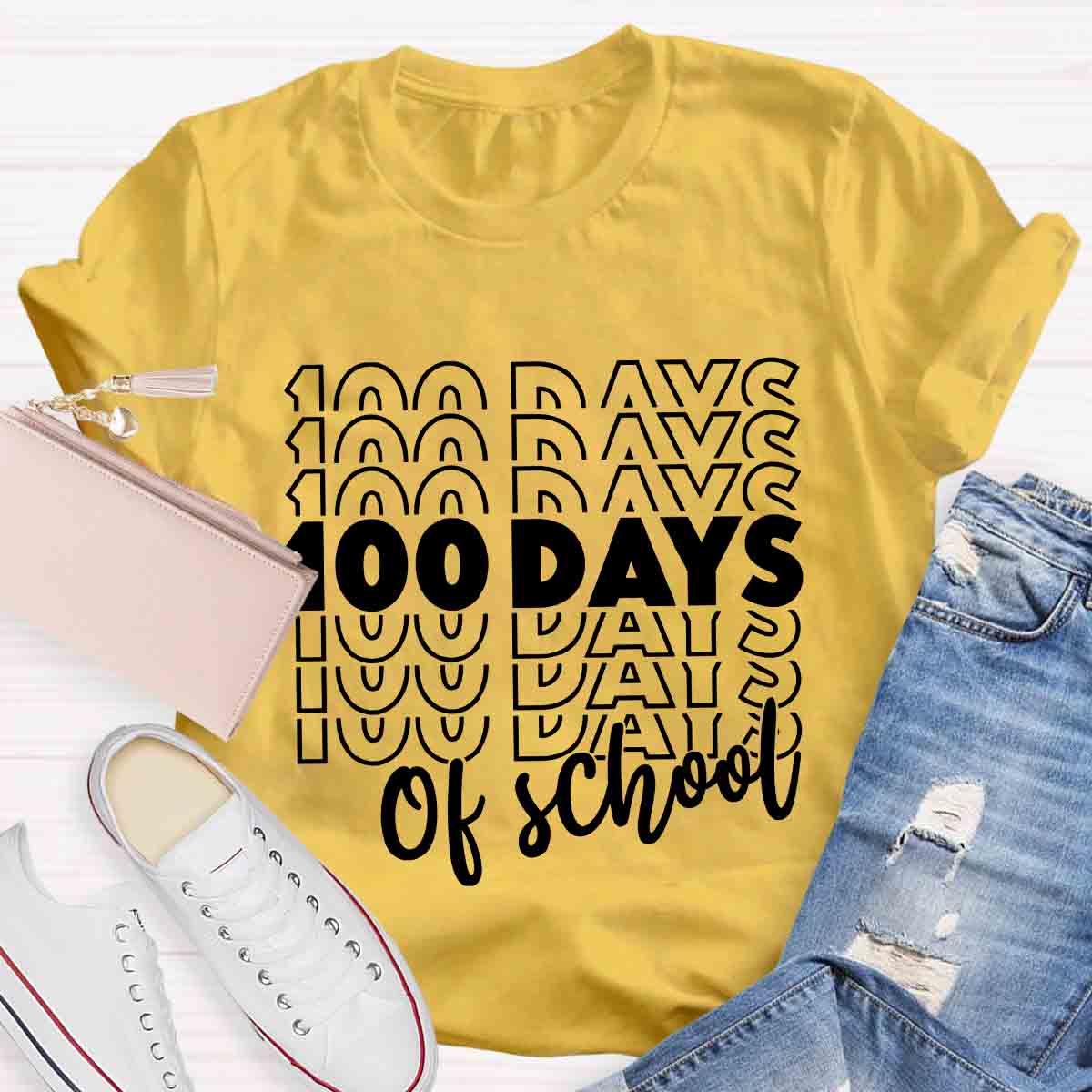 100 Days Of School Teacher T-Shirt